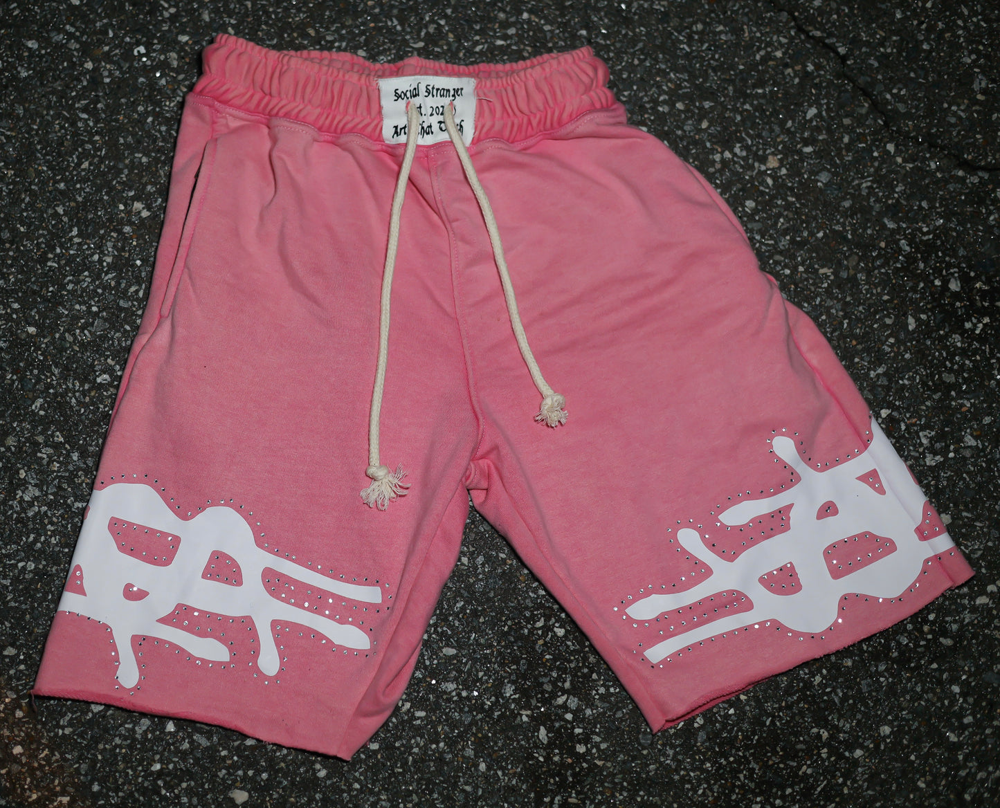 “Generational Wealth”Single Waistband Cotton Shorts