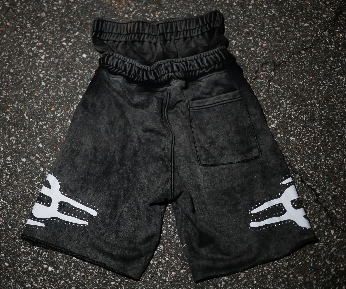 “Generational Wealth” Double Waistband Cotton Shorts