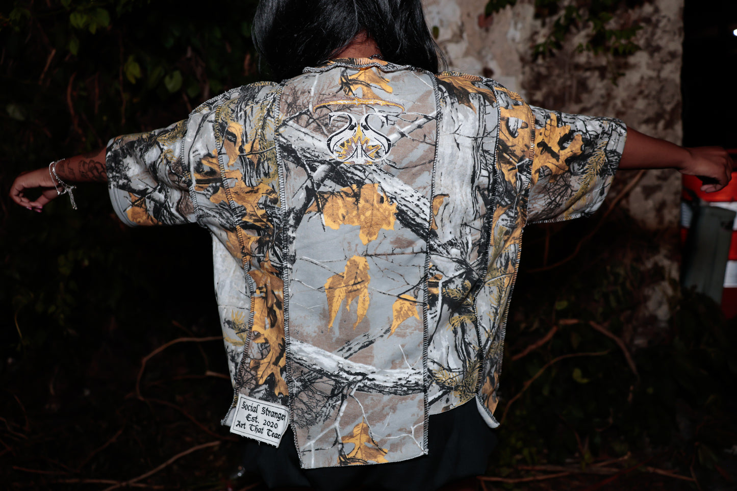 Sś Jesus cropped oversized Tee