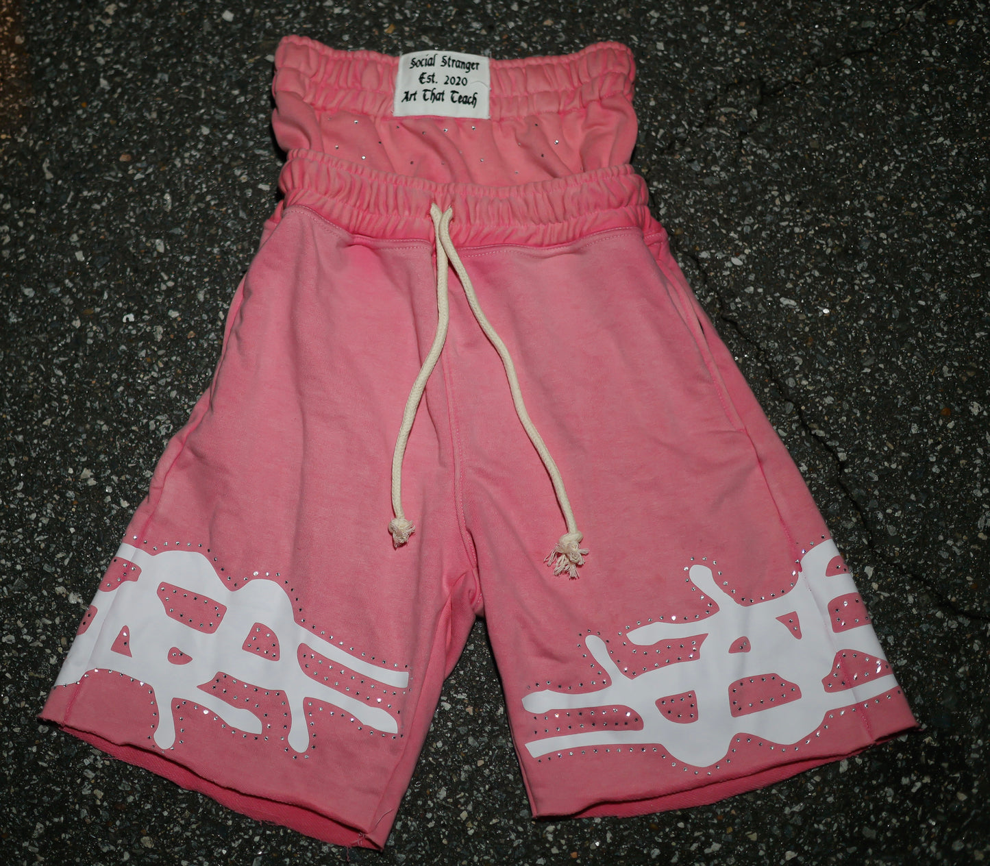 “Generational Wealth” Double Waistband Cotton Shorts