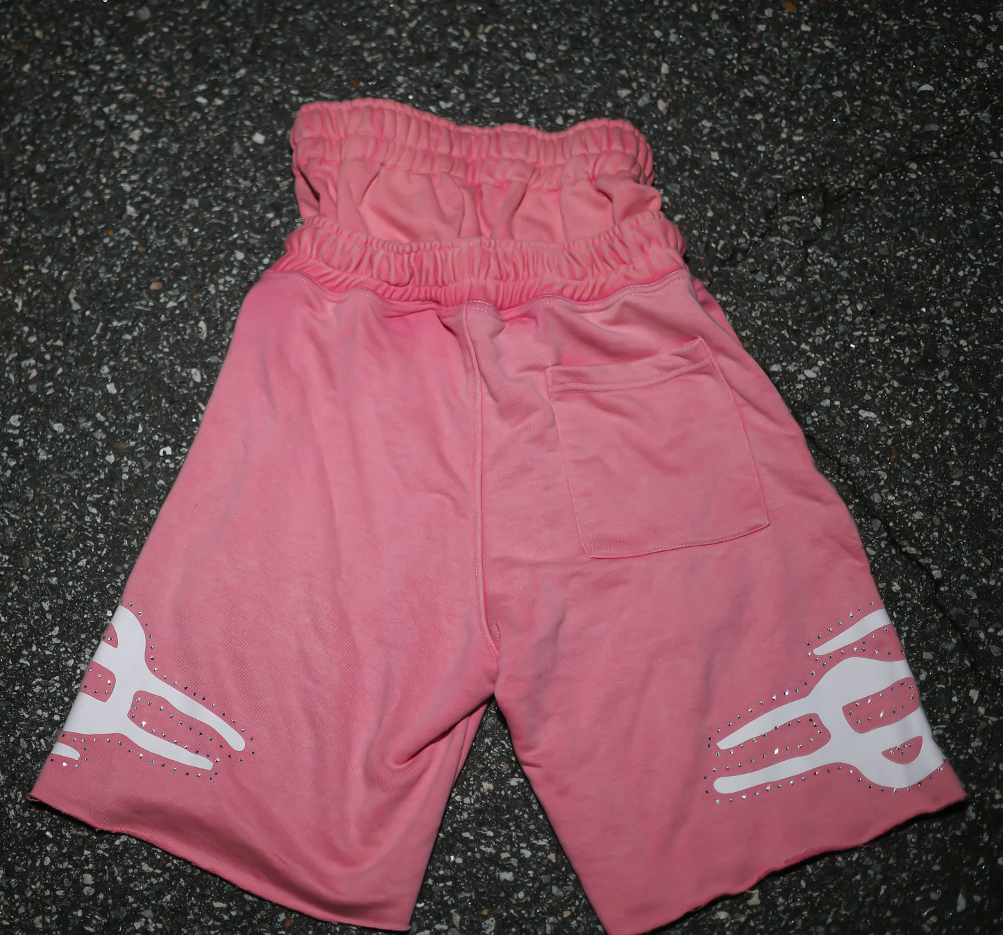 “Generational Wealth” Double Waistband Cotton Shorts