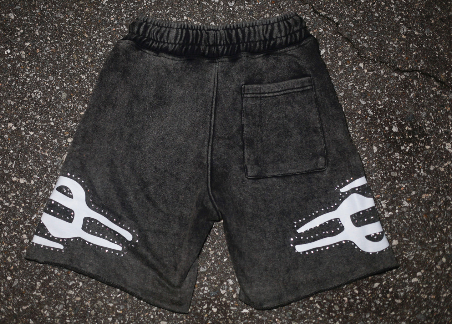 “Generational Wealth”Single Waistband Cotton Shorts