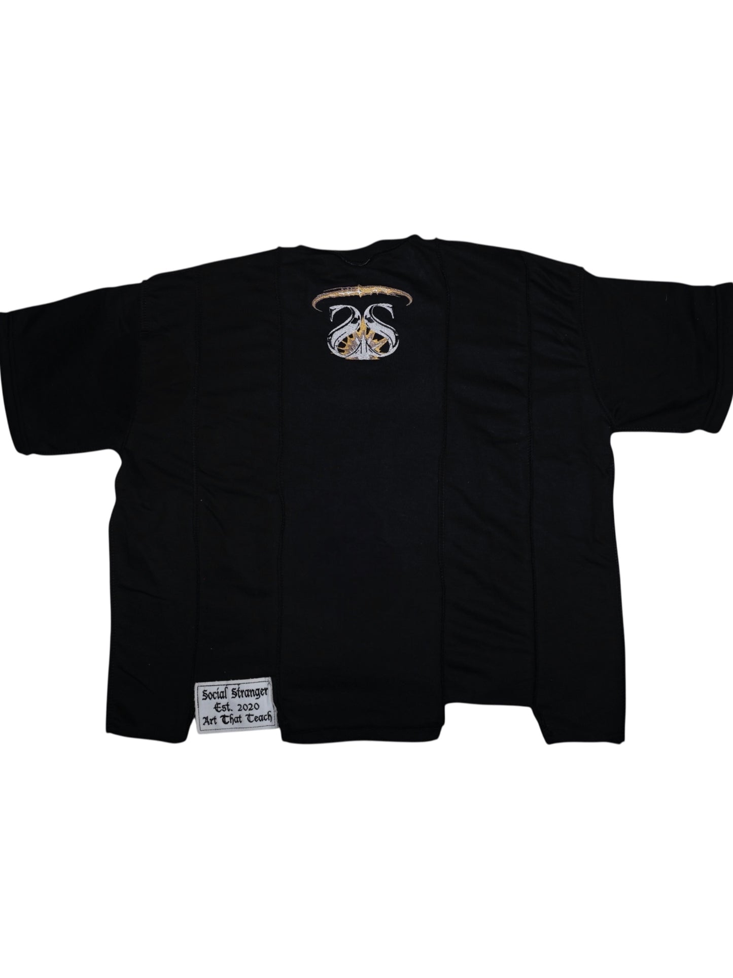 Sś Jesus cropped oversized Tee (BLACK)