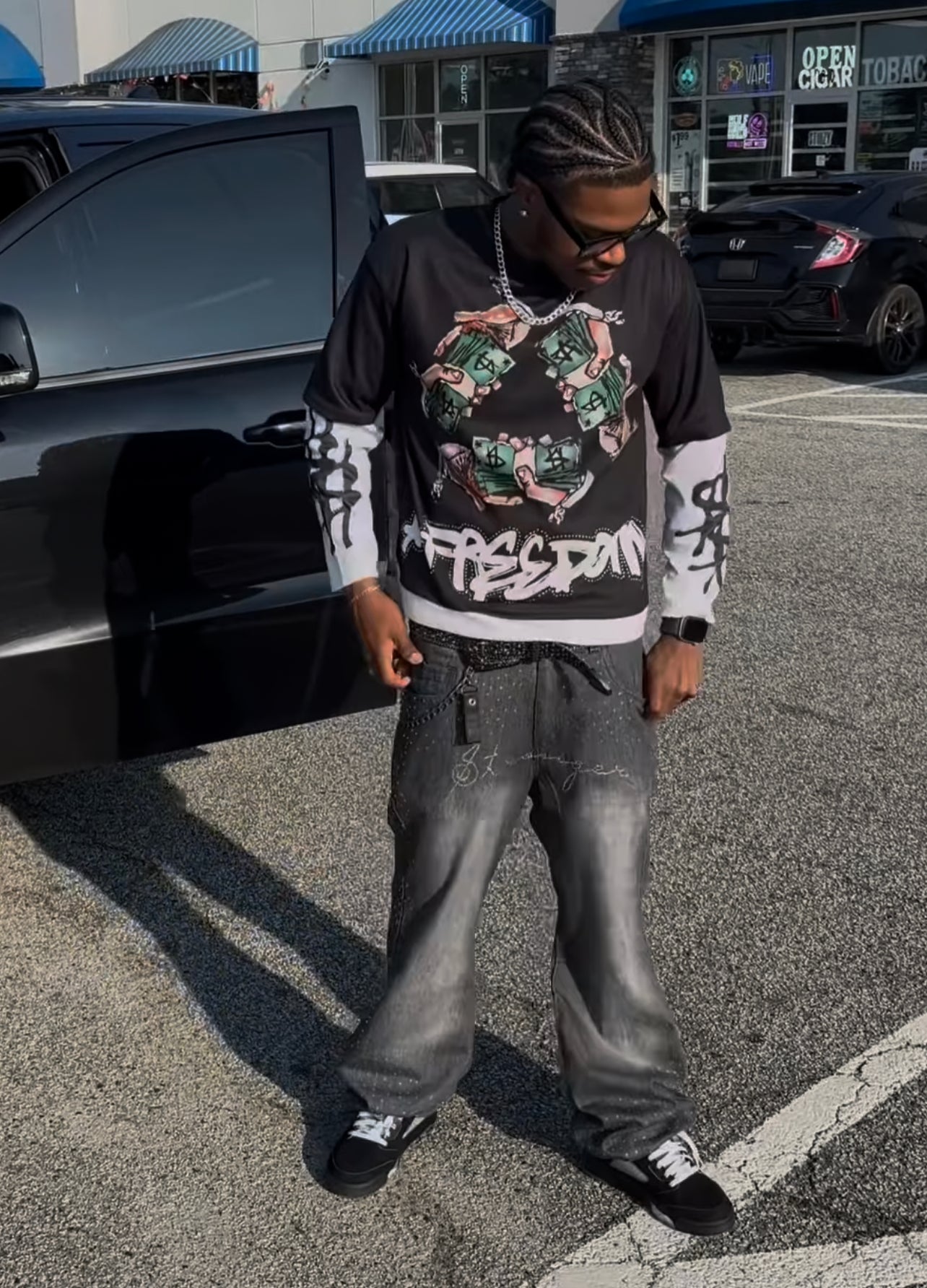 Generational wealth long sleeve thermal shirts