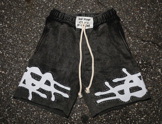 “Generational Wealth”Single Waistband Cotton Shorts