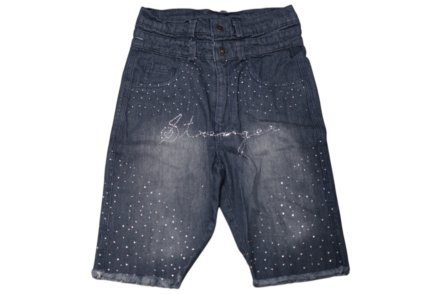 SS double waisted Rhinestone Jorts