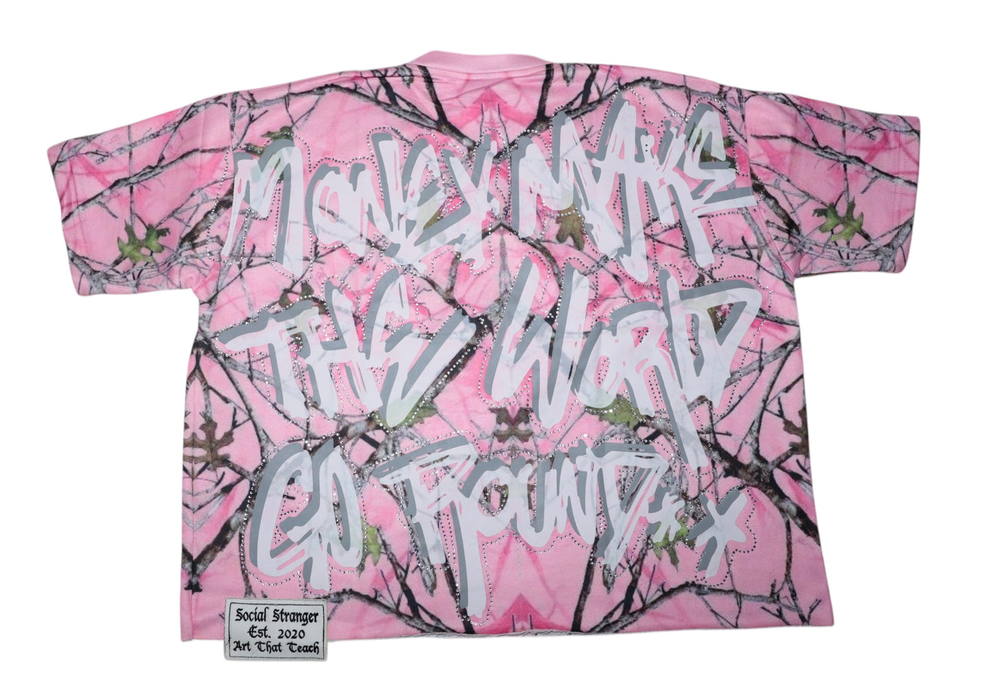 cropped oversized Tee (PINK)