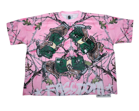 cropped oversized Tee (PINK)