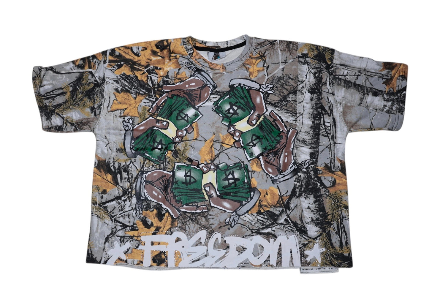 cropped oversized Tee (CAMO)