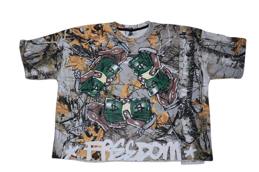 cropped oversized Tee (CAMO)